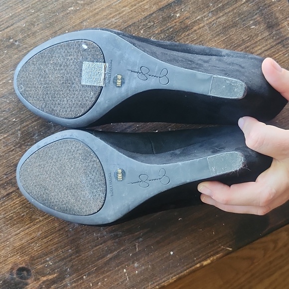 Velvet wedge heels size 10 - Picture 5 of 5